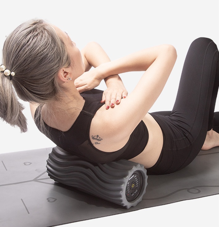 USB Electric Massage Yoga Massager Muscle Soreness Pain Relax Stovepipe Vibration Acupressure Massage Column Foam Roller Block - Image 9