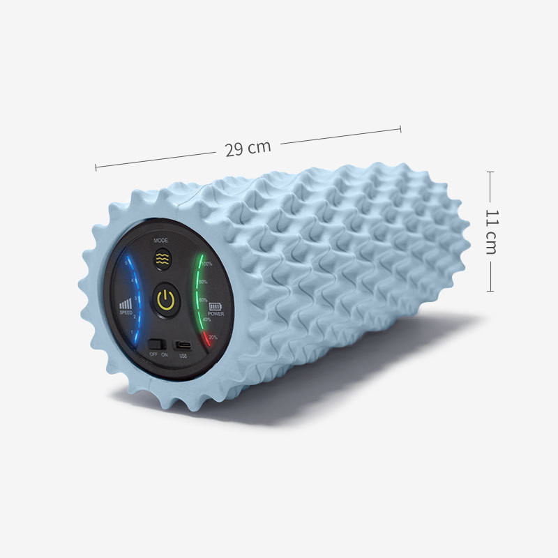USB Electric Massage Yoga Massager Muscle Soreness Pain Relax Stovepipe Vibration Acupressure Massage Column Foam Roller Block - Image 10