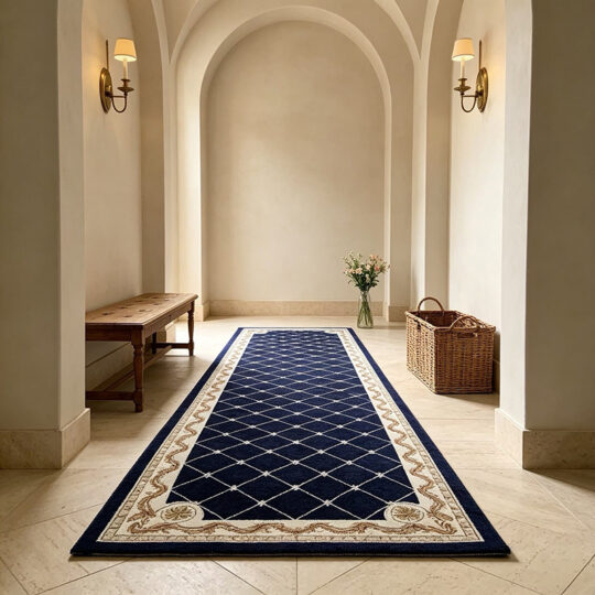 1pc European And American Style Vintage Style Geometric Pattern Carpet