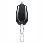 1500mAh Mini Power Emergency Pod Keychain Charger With Type-C Ultra-Compact Mini Battery Pack Fast Charging Backup Power Bank