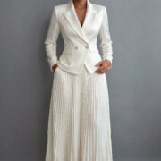 Women's Suit Printed Dress For Casual Wear