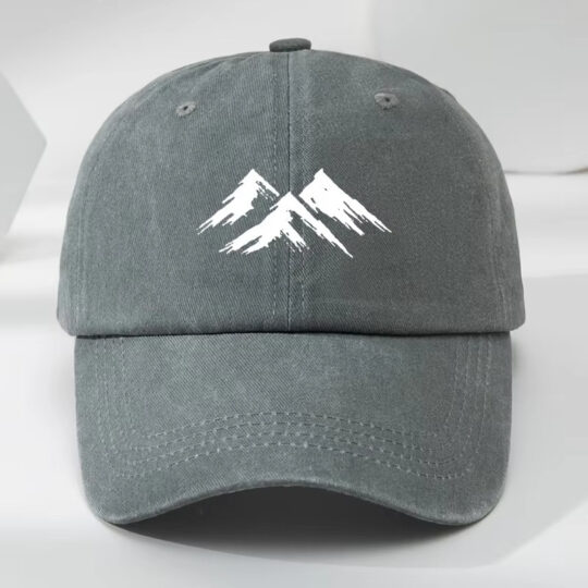 Printed Vintage Distressed Washed Mens Casual Cap