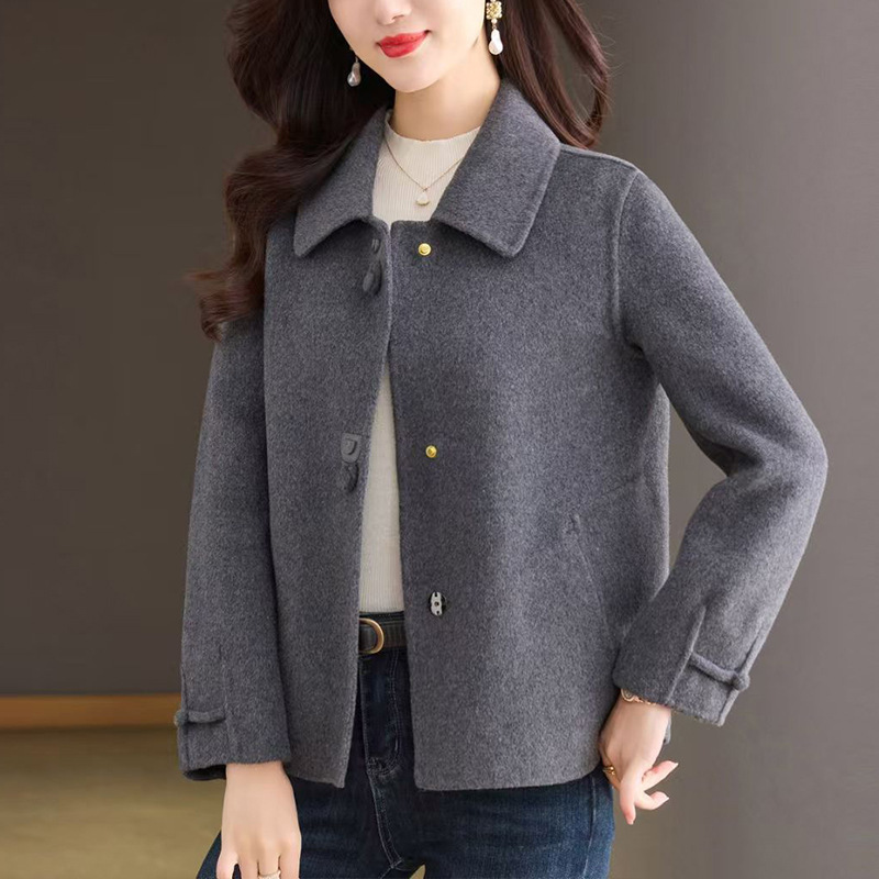 Elegant Woolen Short Coat For Women - Image 7