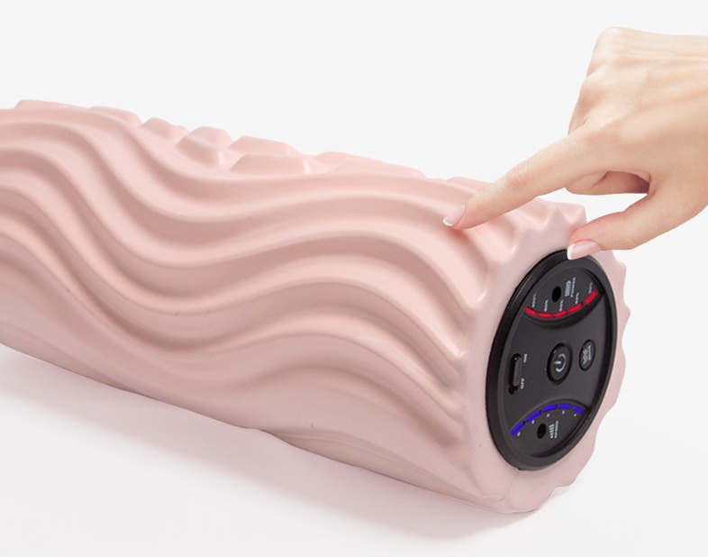 USB Electric Massage Yoga Massager Muscle Soreness Pain Relax Stovepipe Vibration Acupressure Massage Column Foam Roller Block - Image 7