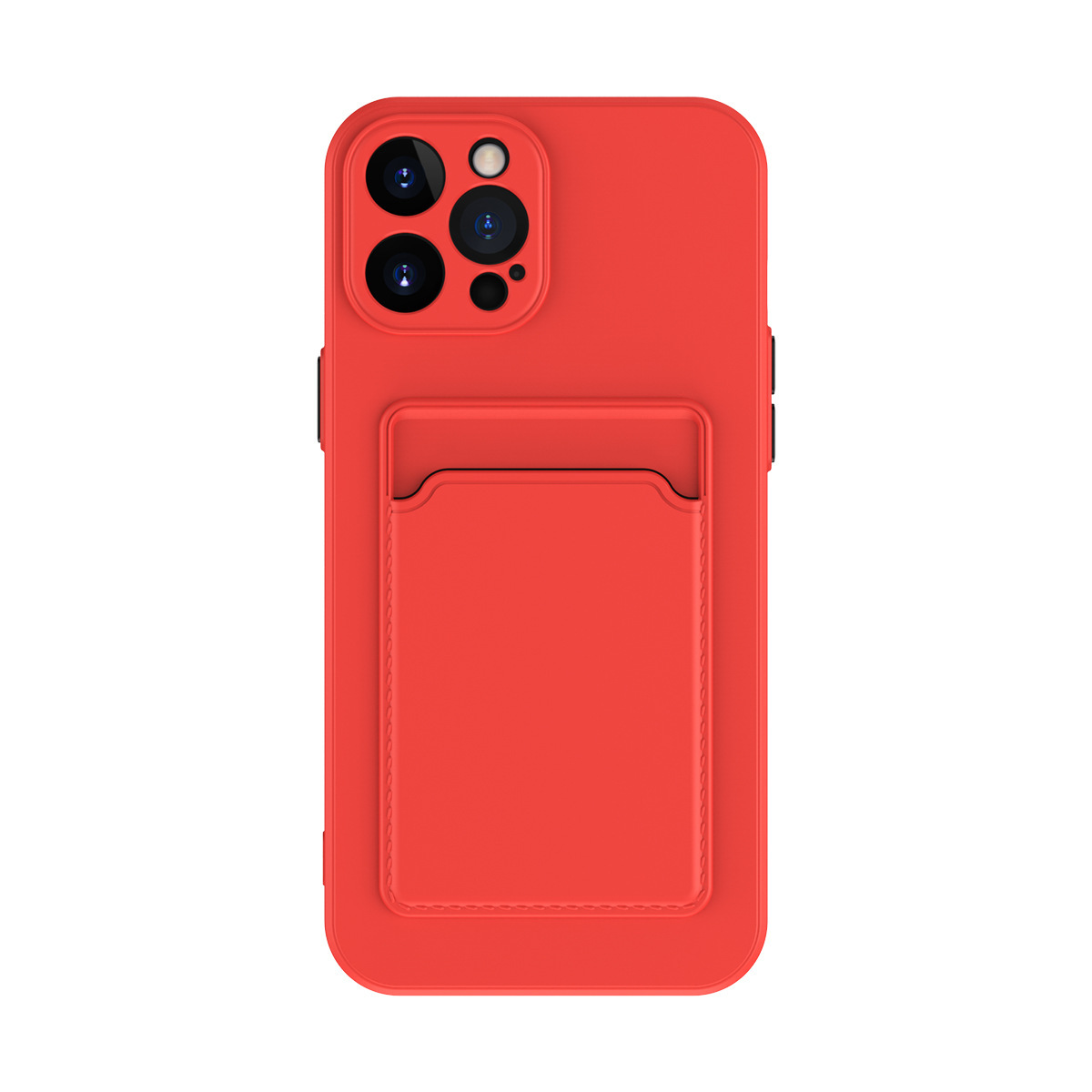 Simple Pure Color Liquid Silicone Phone Case - Image 3