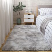 Silk-wool Carpet Bedroom Bedside Living Room Solid Color