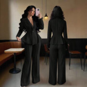 Fashionable Slim-fit Flared Pants For Commuting