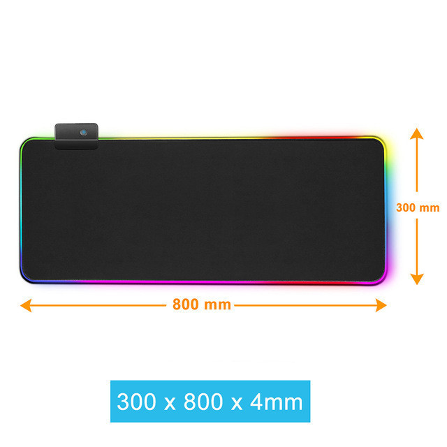 Luminous RGB Mouse Pad Luminous Symphony Game LED Rubber Table Mat - Image 5