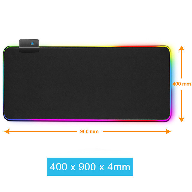 Luminous RGB Mouse Pad Luminous Symphony Game LED Rubber Table Mat - Image 2