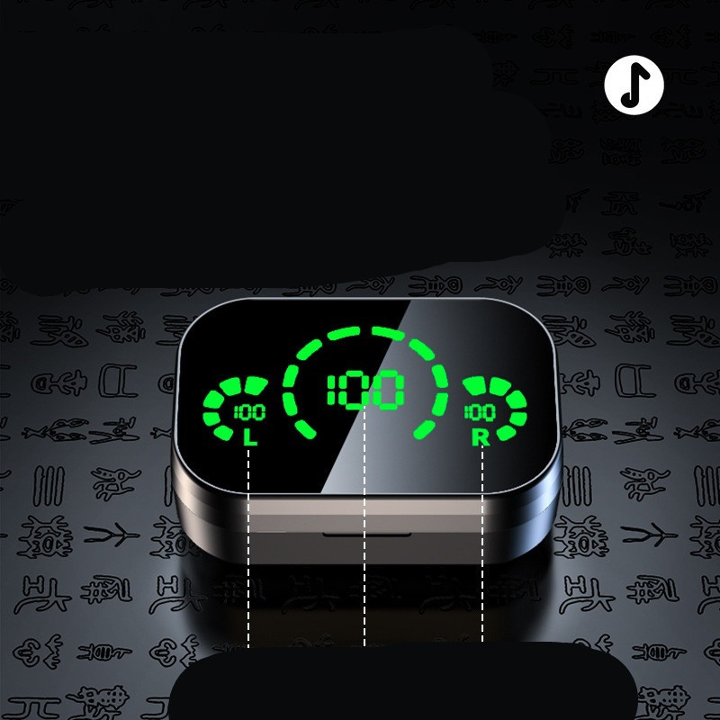 YD03 Wireless Bluetooth-compatible Headset TWS Large Screen Smart Digital Display In Ear Breathing Light - Image 4