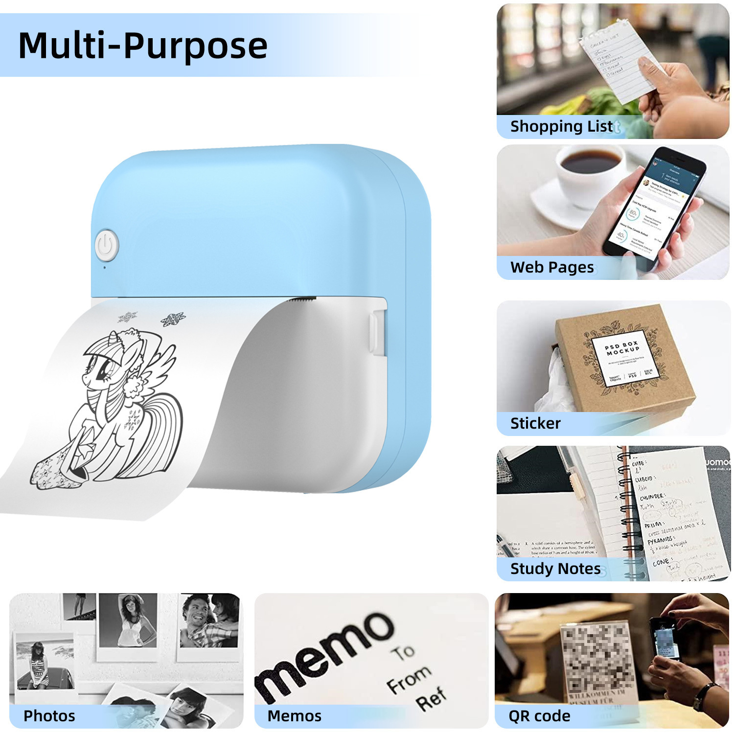 Student Mini Thermal Label Printer - Image 9